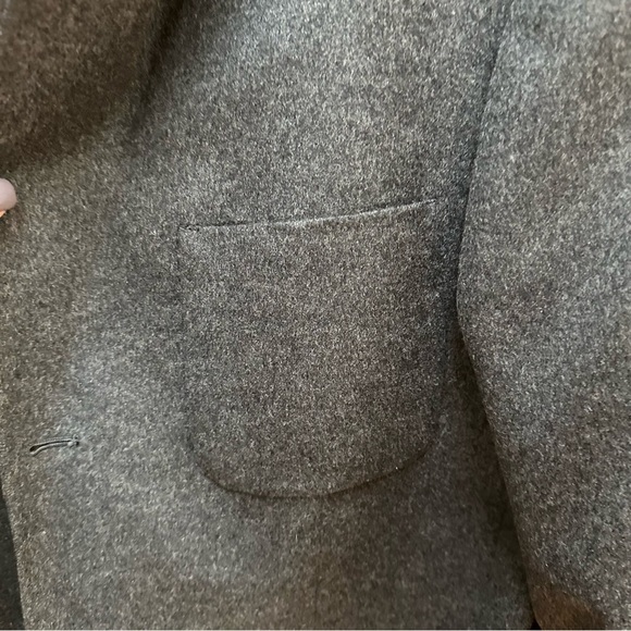 J. Crew Blazer Jacket Sport Coat 2 Button Wool Cashmere Gray Office Preppy 42R - Picture 6 of 11